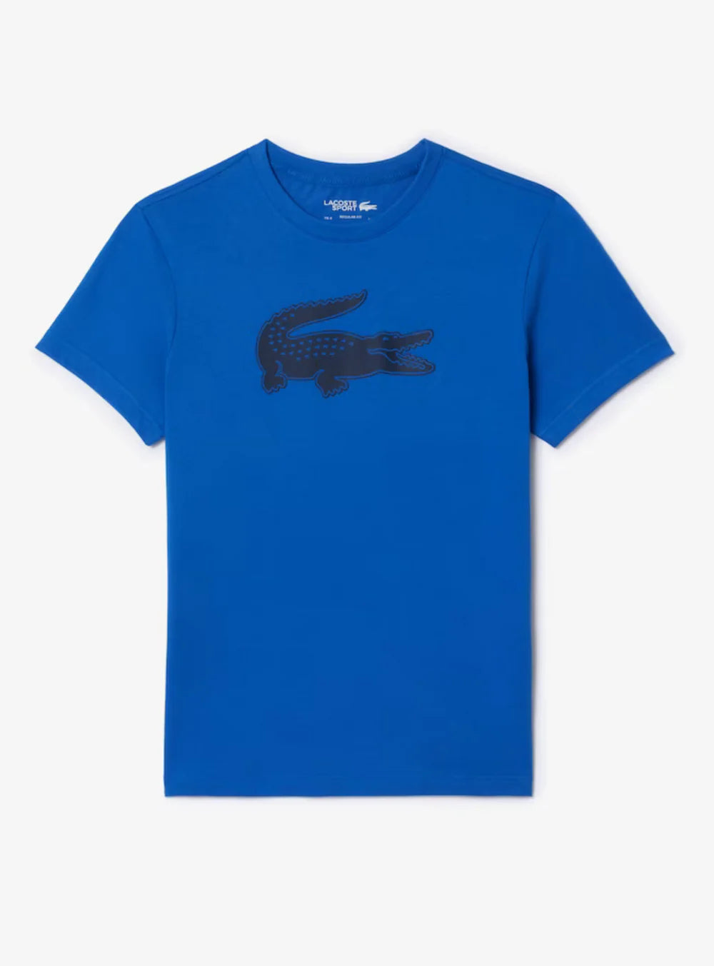 Lacoste Men's Ultra Dry XXL Logo Sport Blue T-Shirt TH2042 - S