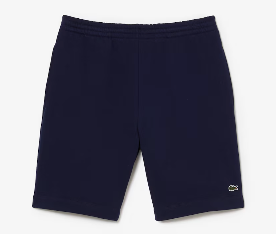 lacoste Men's Regular Fit Fleece Navy Shorts. GH6961. S