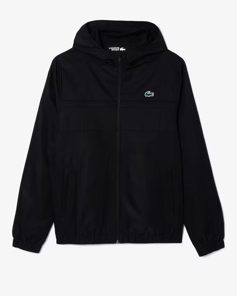 Lacoste Water-Repellent Sport Black Jacket BH3466