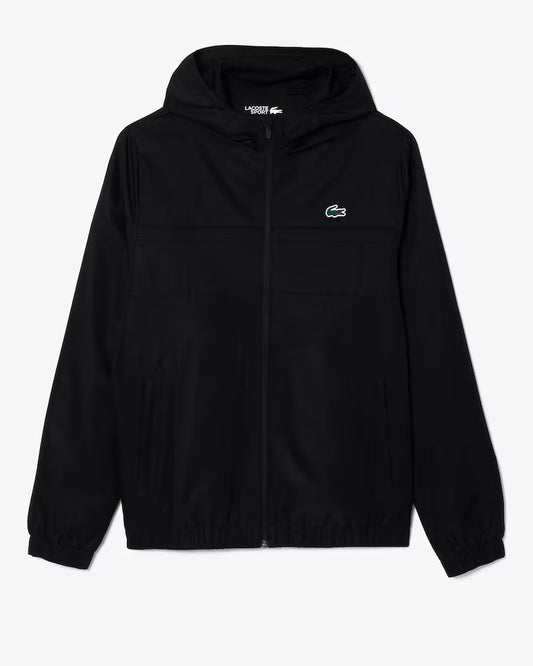 Lacoste Water-Repellent Sport Black Jacket BH3466