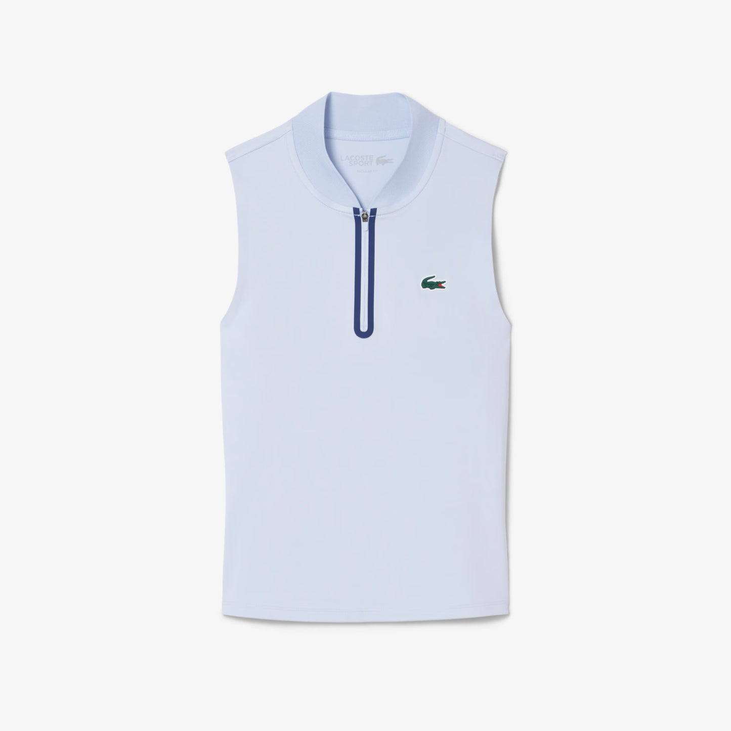 Lacoste Women's Sleeveless Light Blue Tennis Polo PF0202