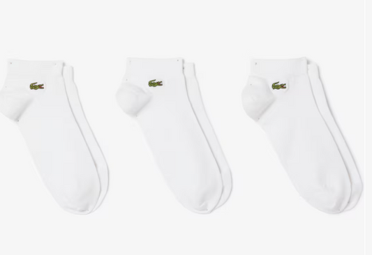 Lacoste Unisex 3-Pack Ankle Socks RA2917. size 39-42