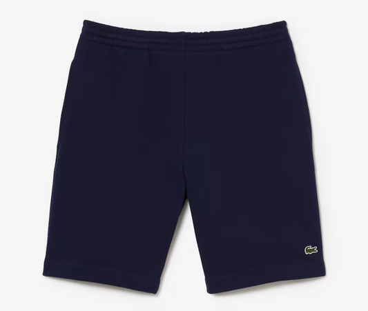 lacoste Men's Regular Fit Fleece Navy Shorts. GH6961. S