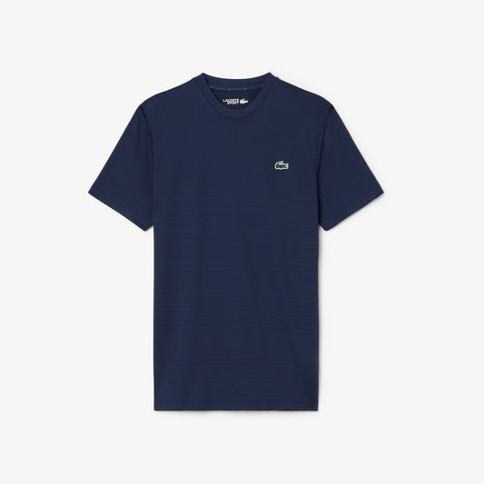 Lacoste Mens Ultra Dry Stretch Navy T-Shirt TH004